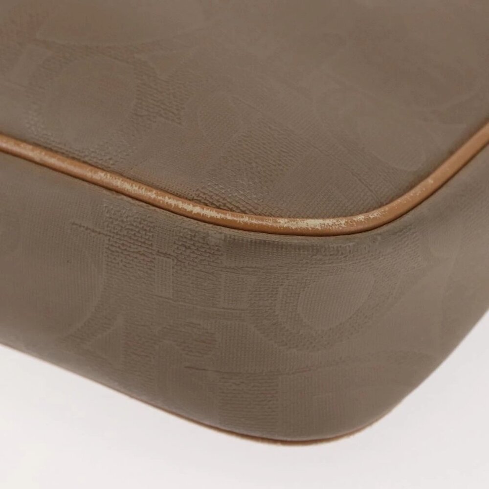 Christian Dior Trotter Canvas Shoulder Bag Beige Gold Auth ep11416 - Picture 4 of 16